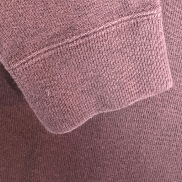 POLO BY RALPH LAUREN  Quarter Zip Cotton Knit Pullover Burgundy Size Small - Picture 5 of 9